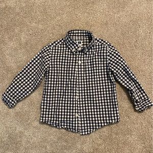 Janie and Jack Button Down Plaid Shirt